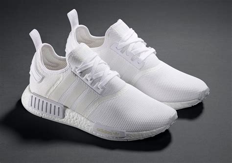 weiße adidas schuhe nmd|White NMD Shoes .